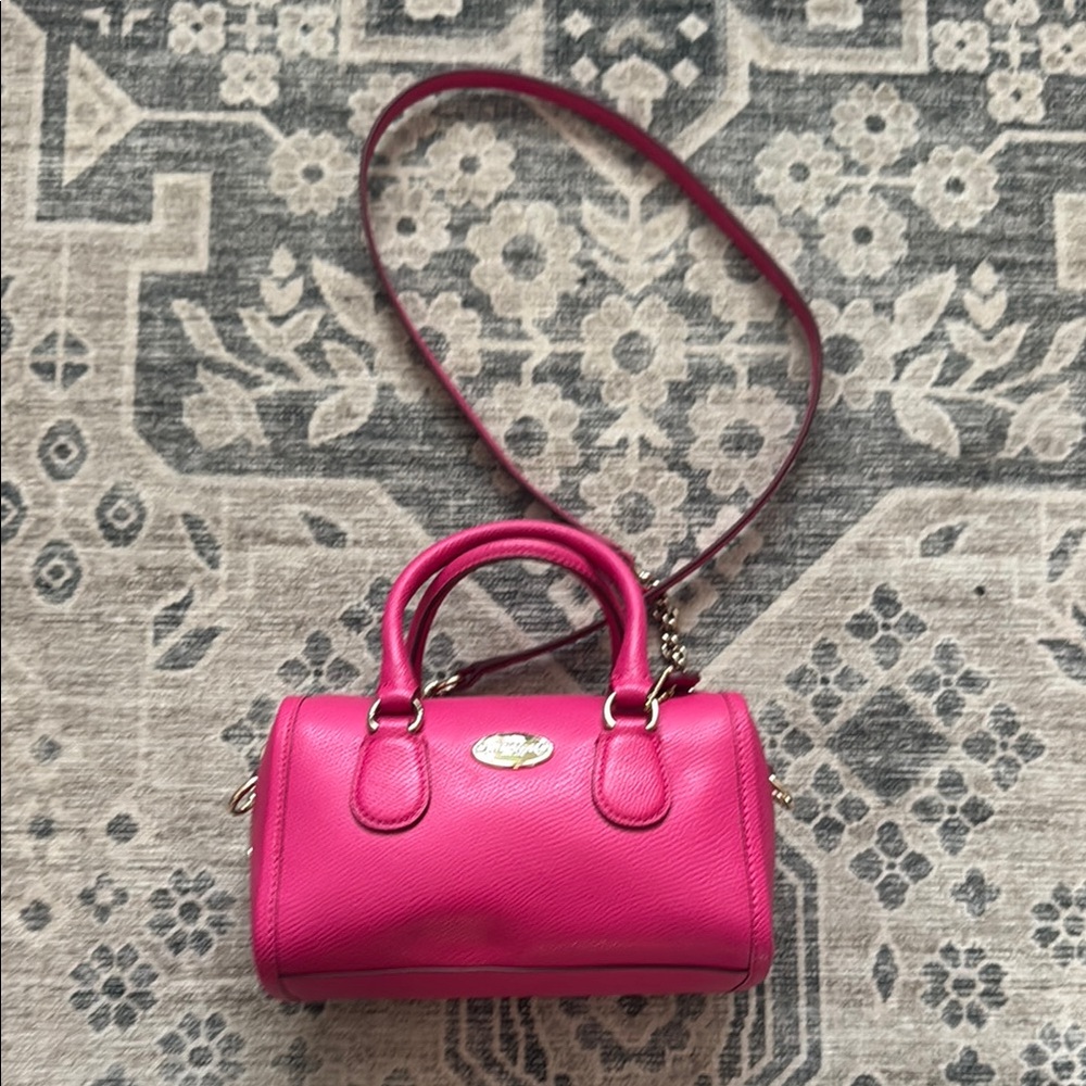 Coach Mini Bag in Vibrant Pink
